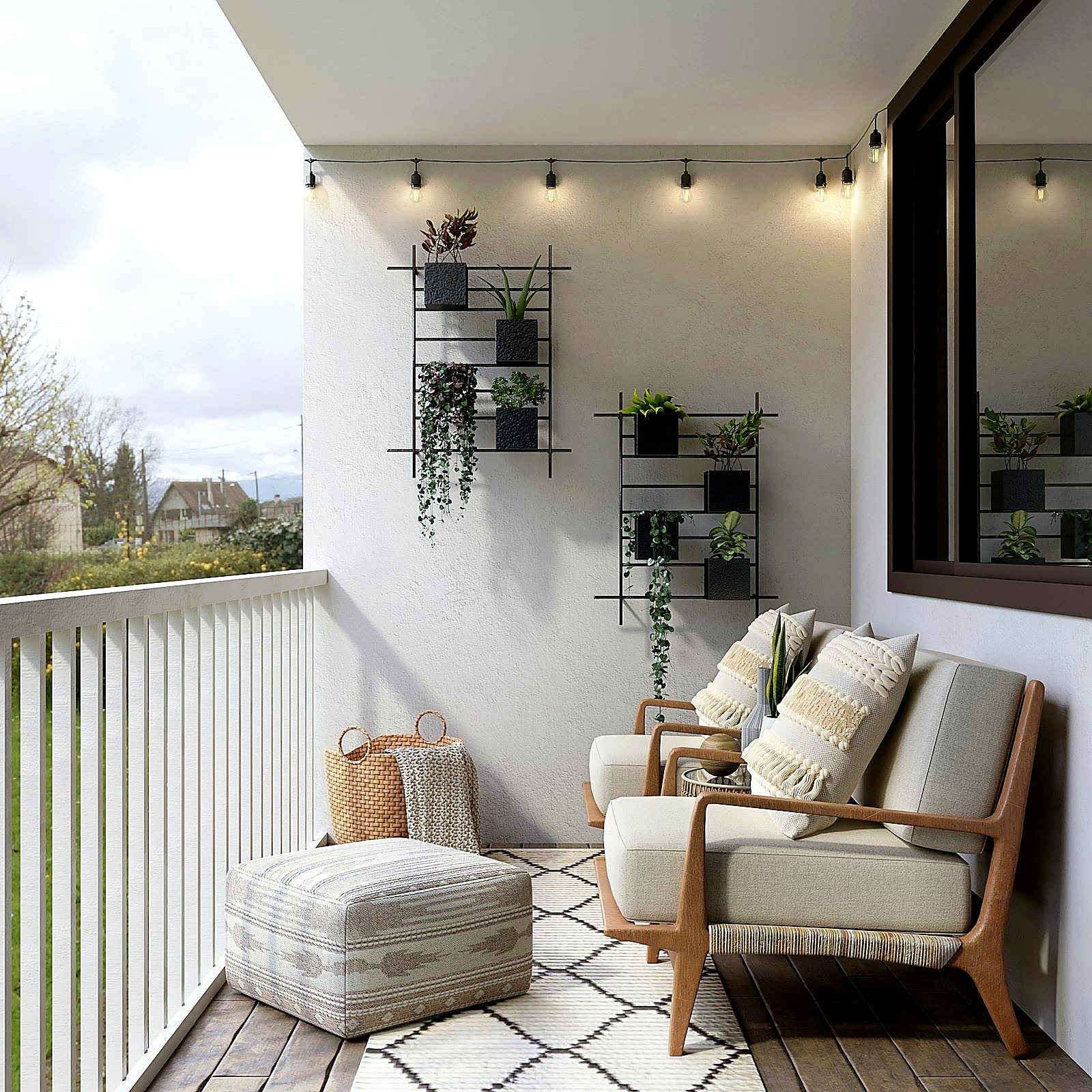 Cozy evening balcony collection